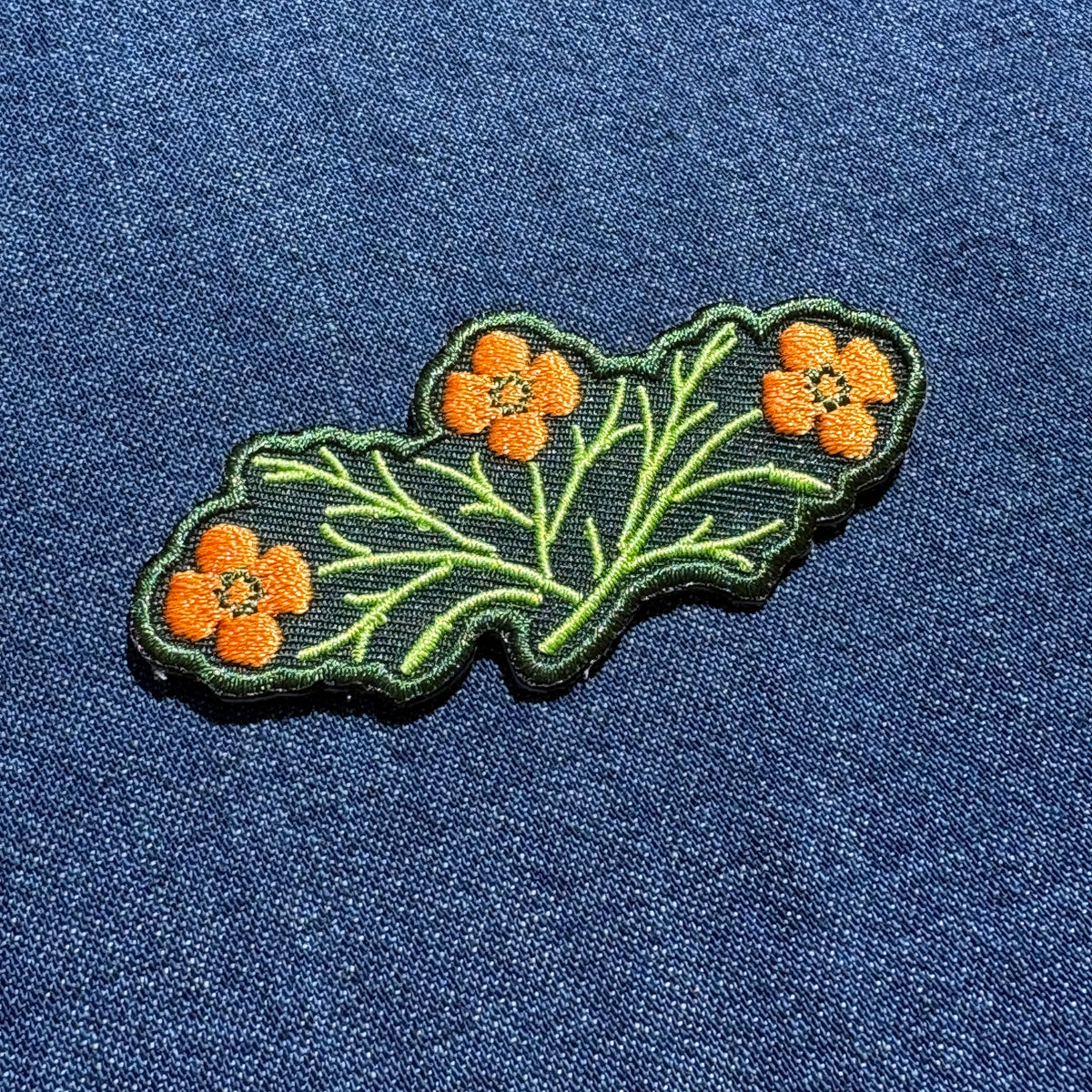 California Poppy Iron-On Patch