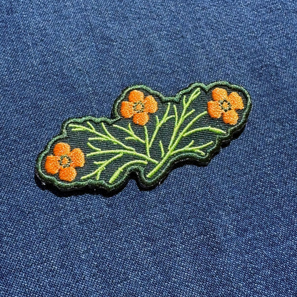 California Poppy Iron-On Patch