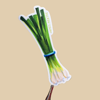 Green onion sticker