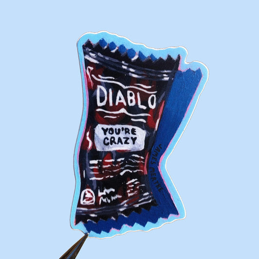 Diablo Hot Sauce Sticker